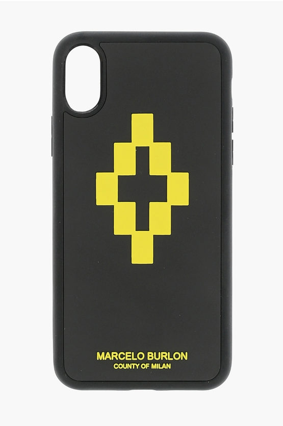 Shop Marcelo Burlon County Of Milan Embossed Printed Cross 3d Xs Iphone Case