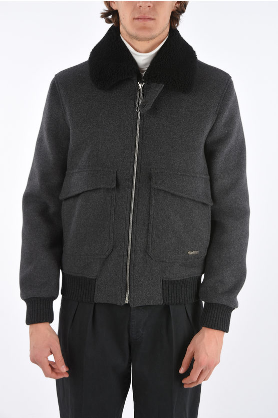 off white aviator jacket