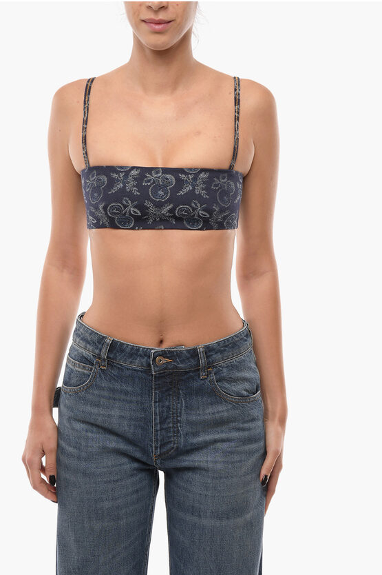 Shop Etro Embroidered Bralette Top