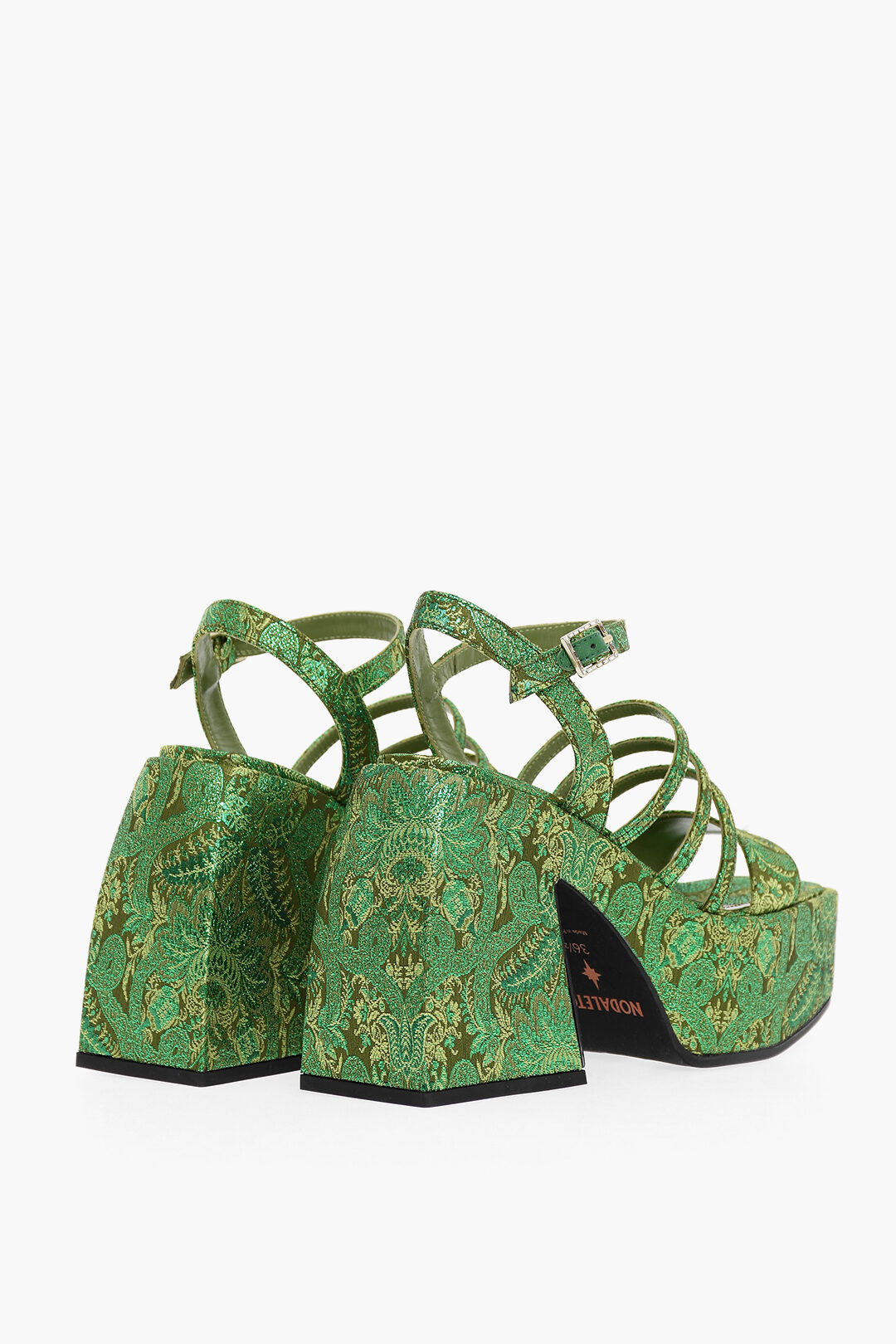 サンダル・ミュール Nodaleto Bulla Chibi Sandal Bulla Chibi satin platform sandals in pink - Nodaleto