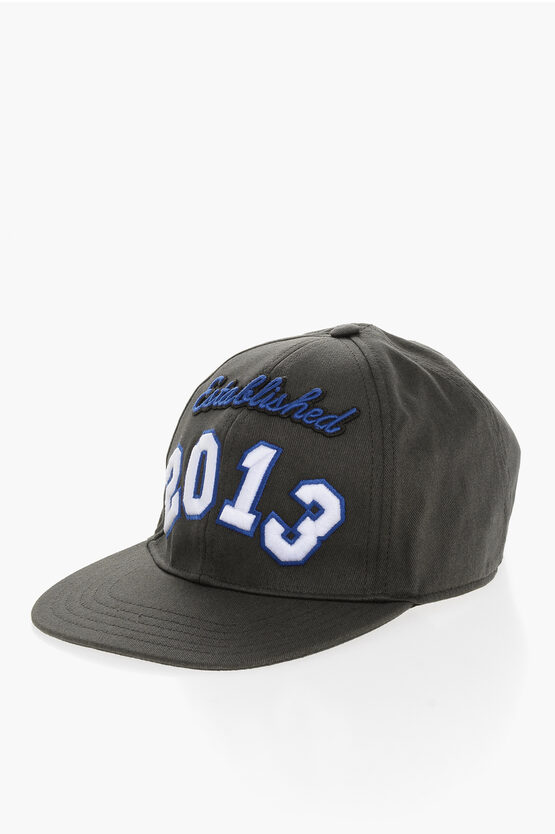 Off-white Embroidered Cotton Twill Cap