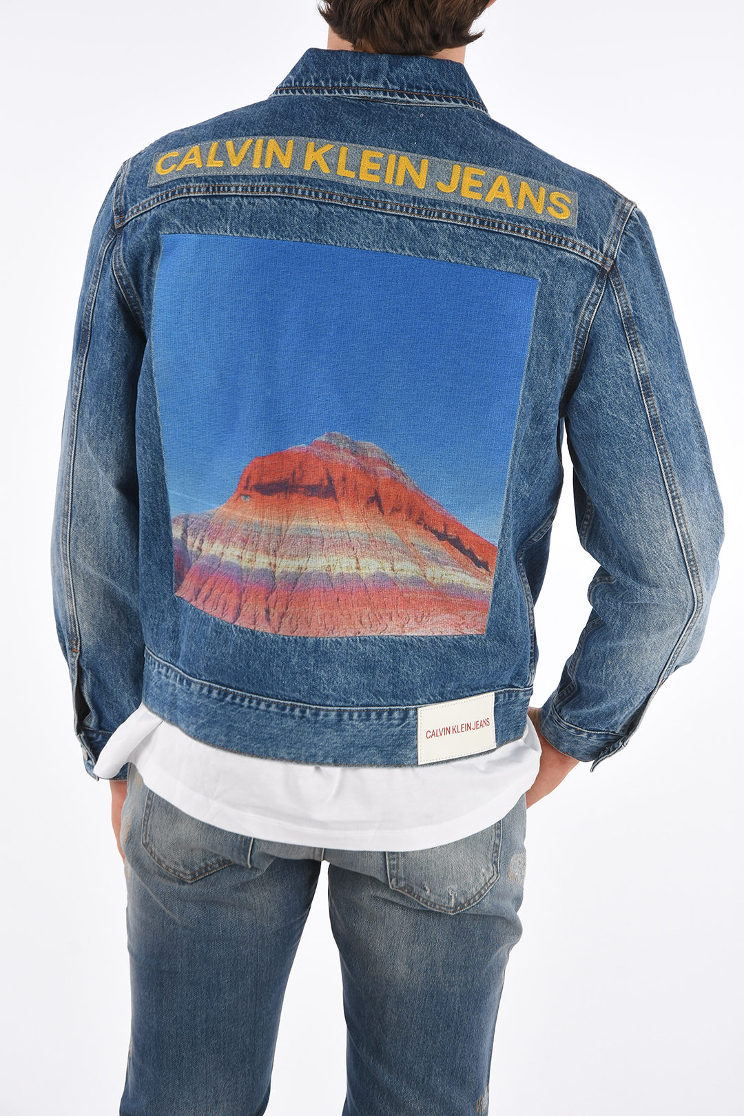 Calvin Klein Embroidered Denim Jacket men - Glamood Outlet