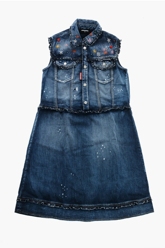 Embroidered Denim S… - image