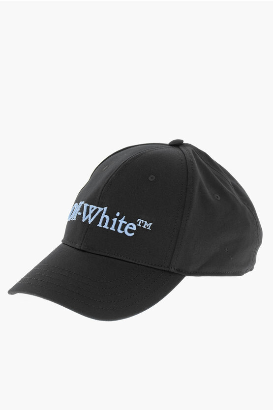 Shop Off-white Embroidered Logo Bookish Baseball Cap