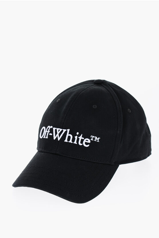 Shop Off-white Embroidered Logo Bookish Baseball Hat