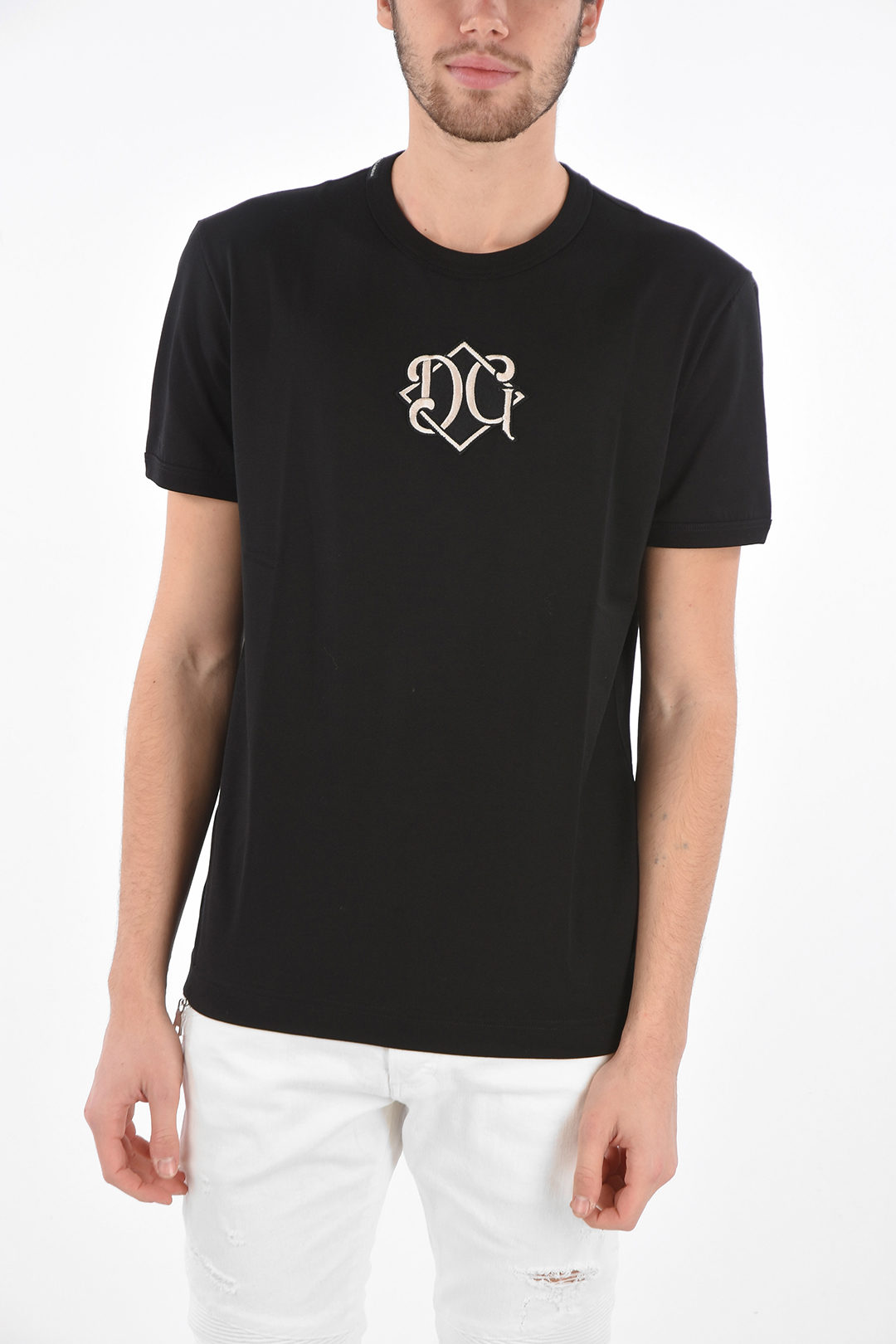 Embroidered Logo Crew-Neck T-Shirt