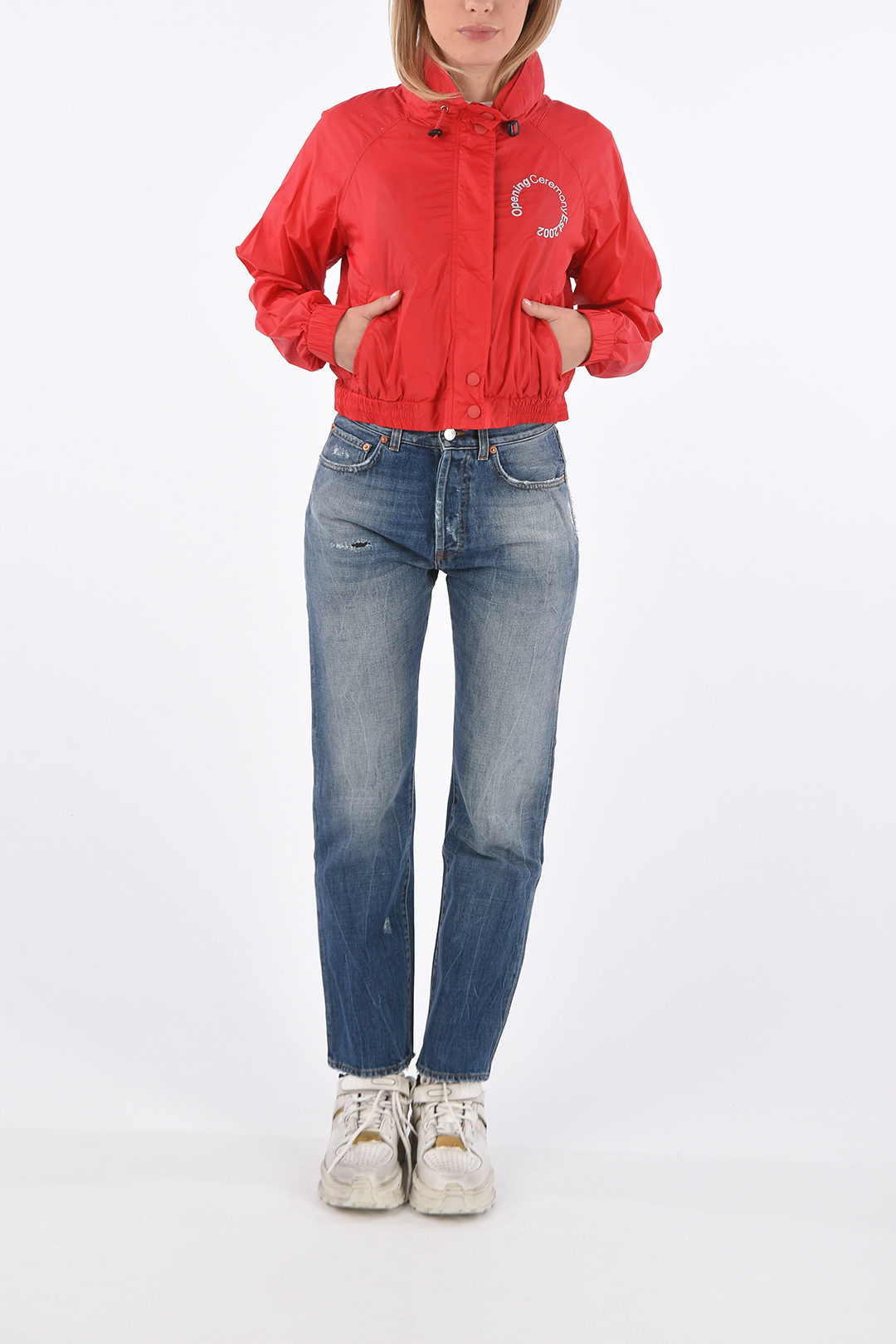 embroidered cropped jacket