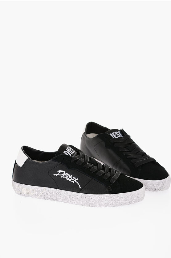 Diesel Embroidered Logo Leroji Eco-leather Sneakers