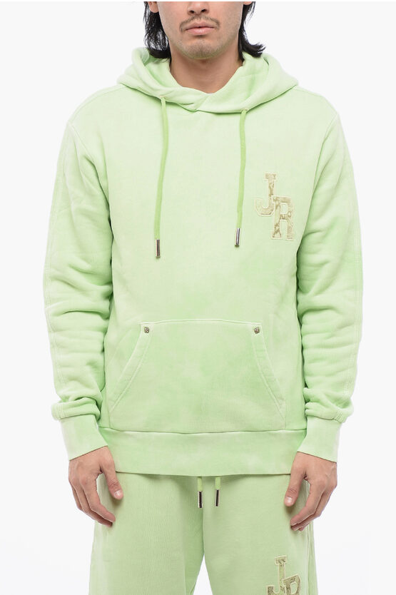 JOHN RICHMOND EMBROIDERED LOGO LUCILLA HOODIE 