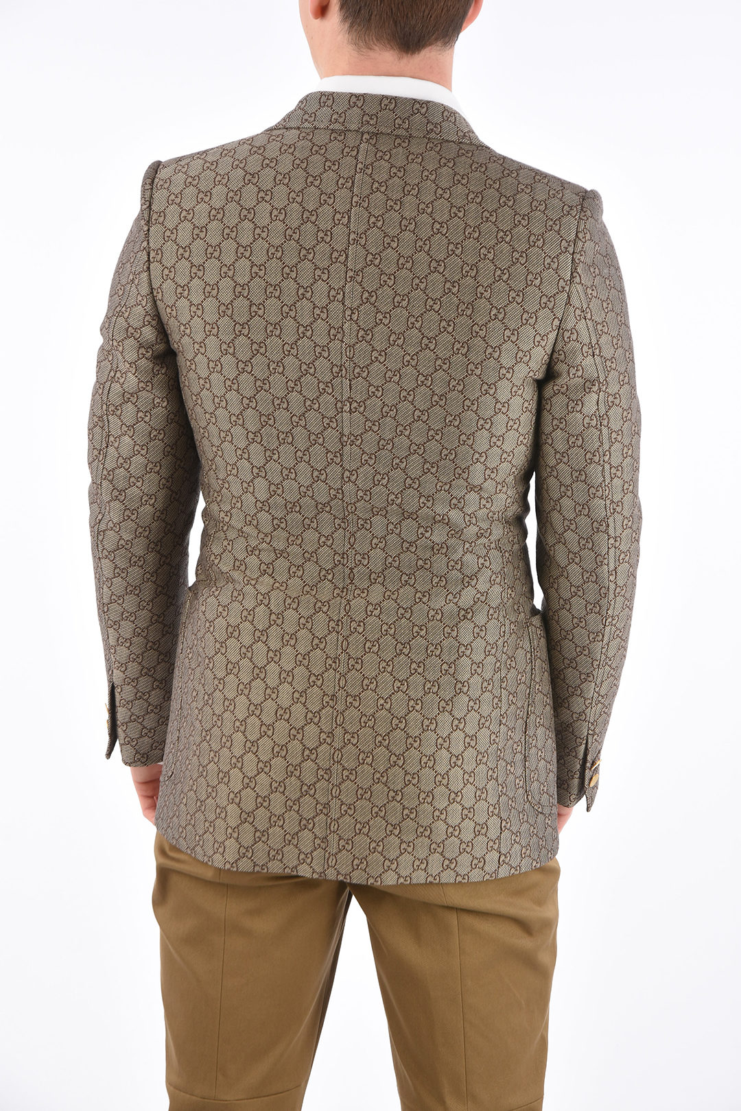 Gucci Embroidered Logo Single Breasted Blazer men - Glamood