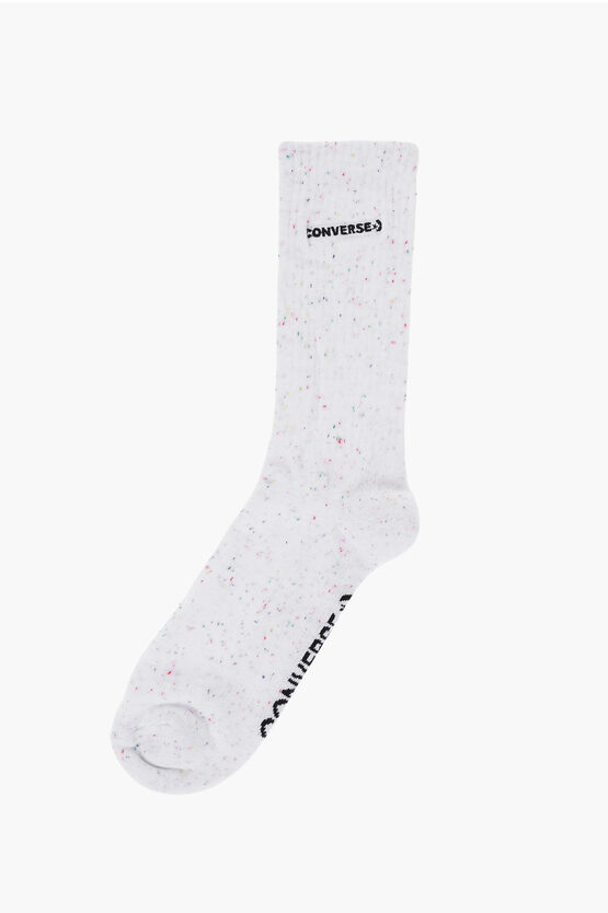 Shop Converse Embroidered Long Socks