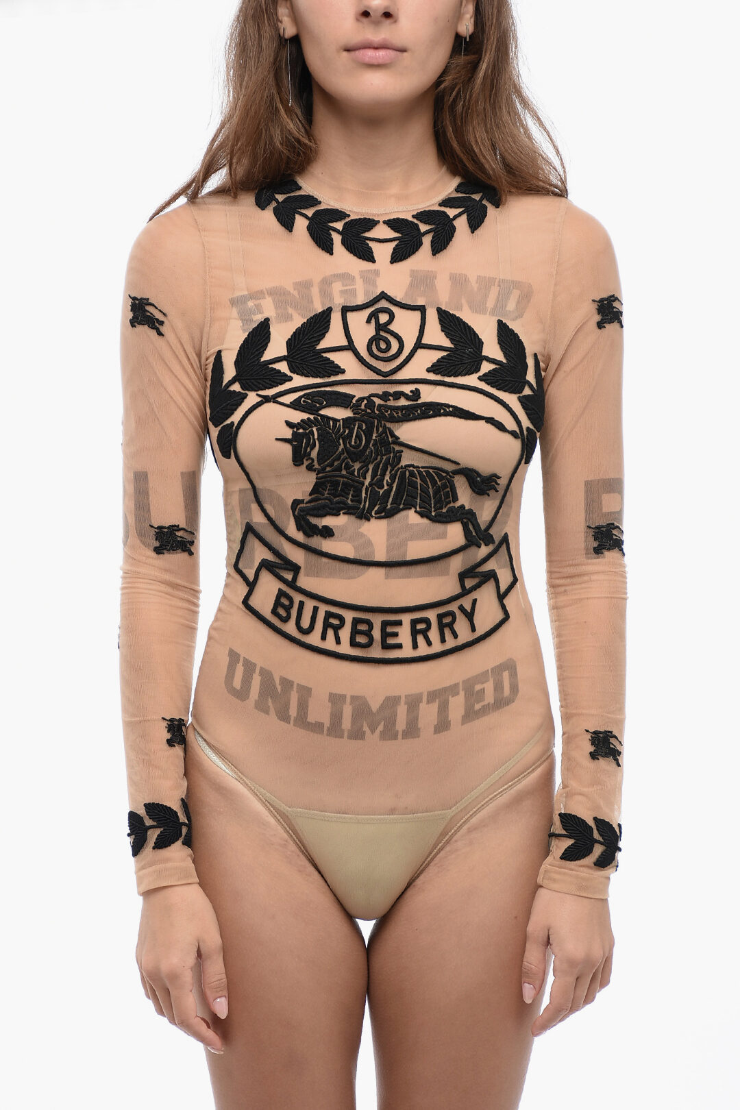 Burberry bodysuit womens hotsell