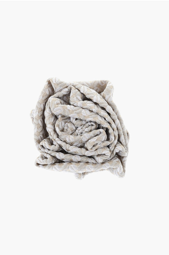 Corneliani Embroidered Silk Brooch