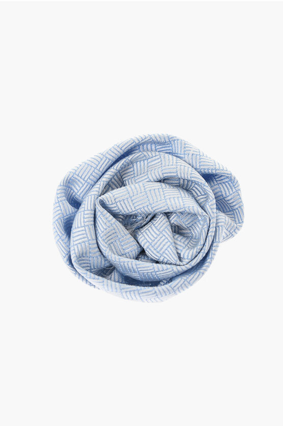 Corneliani Embroidered Silk Lapel Brooch