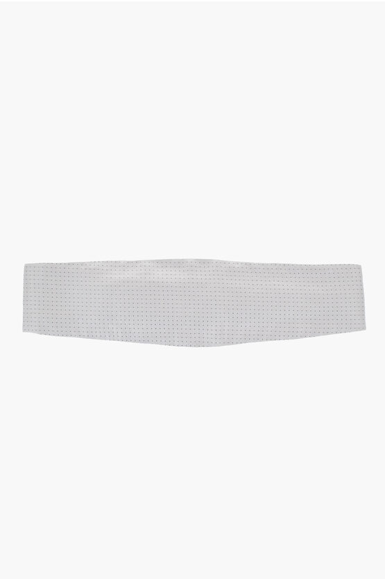 Corneliani Embroidered Silk Sash Belt