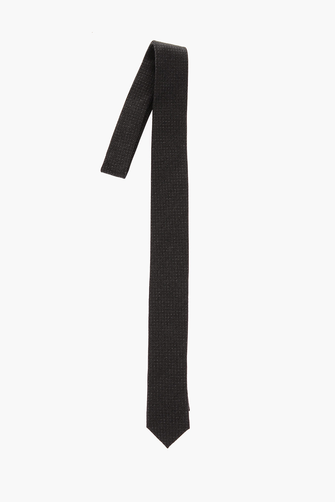 embroidered silk tie