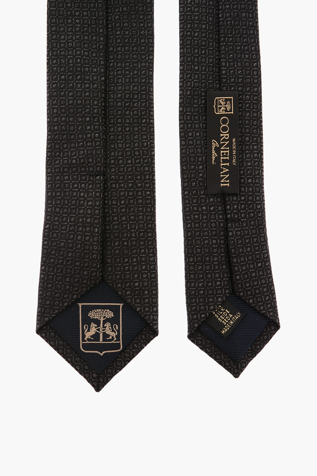 embroidered silk tie