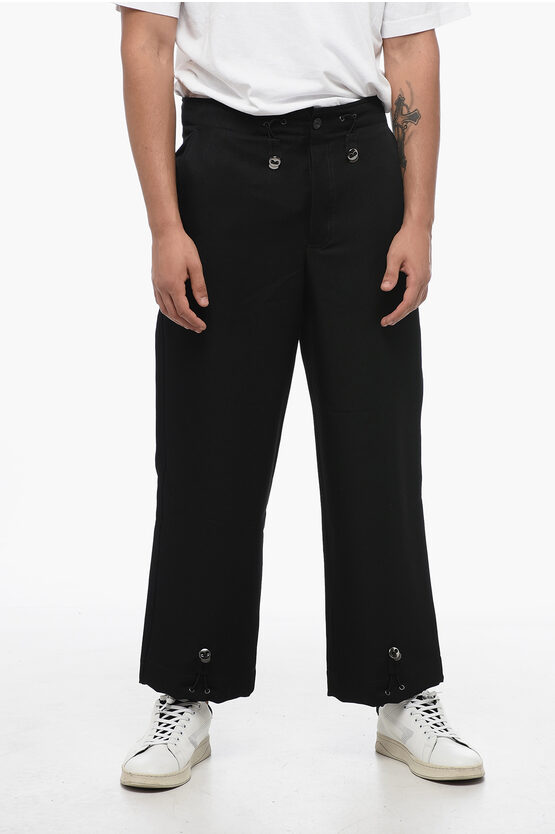 Armani Collezioni Emporio 3-pocket Pants With Drawstringed Waist And Ankles