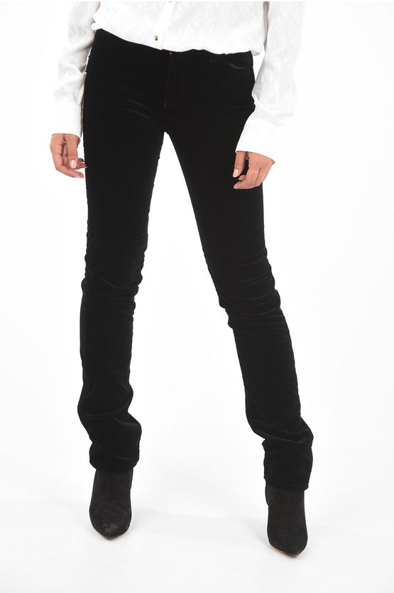 Armani EMPORIO ARMANI Pantaloni Slim Fit 5 Tasche in Velluto donna -  Glamood Outlet