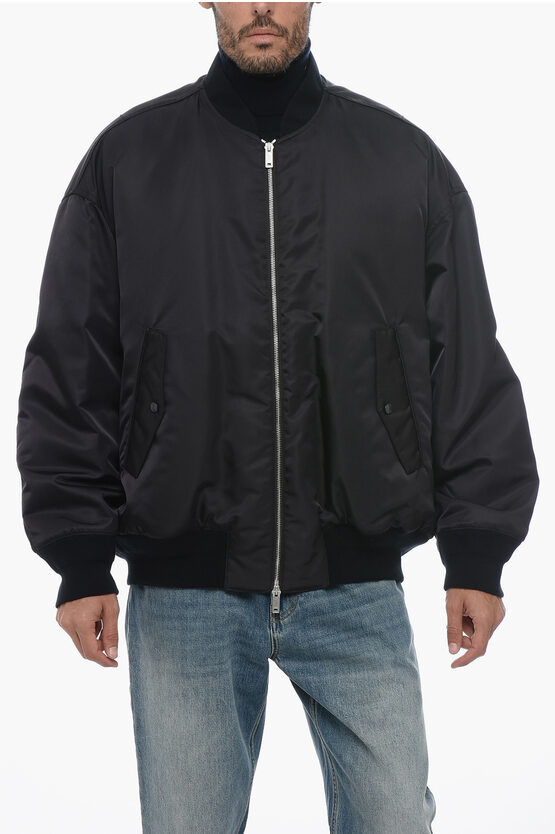 Armani Collezioni Emporio Bomber Jacket In Black