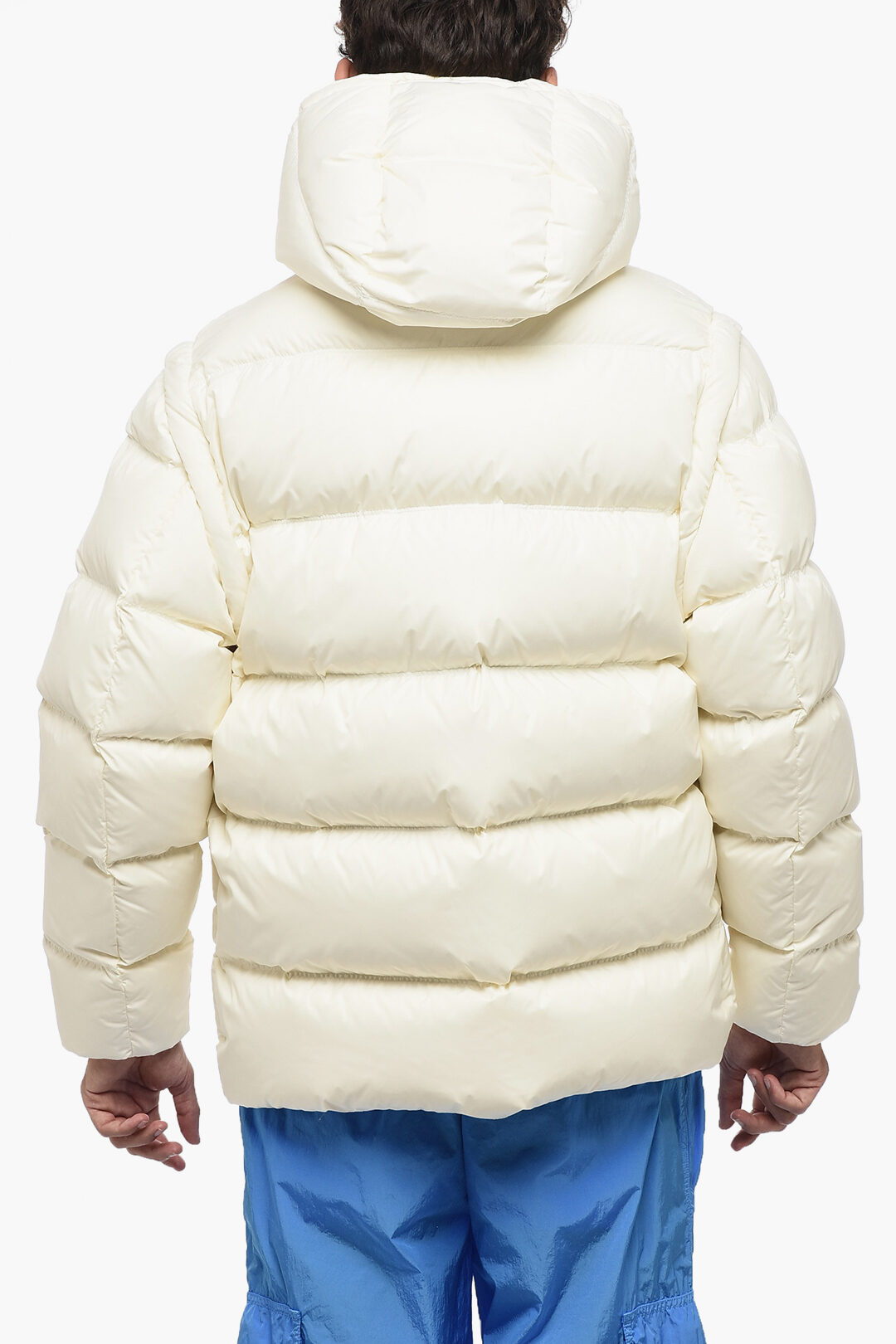 ジャケット・アウター Emporio Armani waterproof down jacket Armani EMPORIO Down Jacket With Removable Sleeves And Hood men