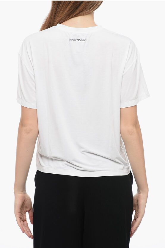 EMPORIO ICON T-Shirt Girocollo con Stampa Frontale