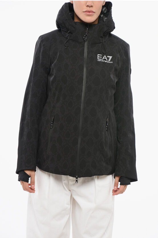 Armani Collezioni Emporio Logoed Hooded Down Jacket
