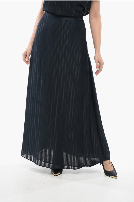 Armani Collezioni Emporio Maxi Skirt With Satin Motif