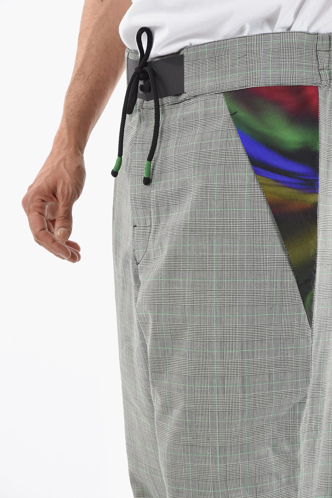 Pantaloni A Quadri Rossi main image 1