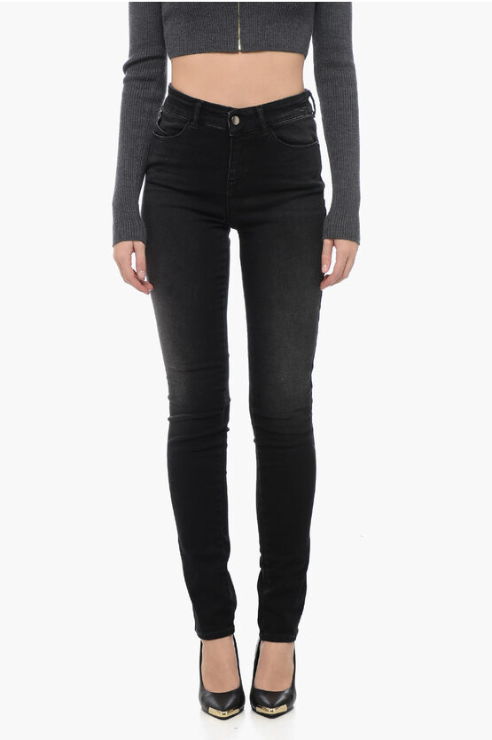 Shop Armani Collezioni Emporio Skinny Fit Stretch Denims 15cm