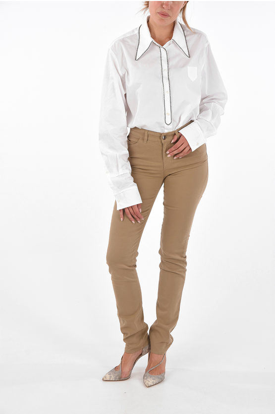 Armani EMPORIO Slim Fit 5 Pockets J18 Pants women - Glamood Outlet