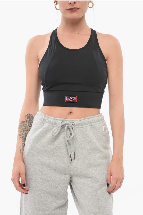 Armani Collezioni Emporio Sporty Cropped Top With Padding