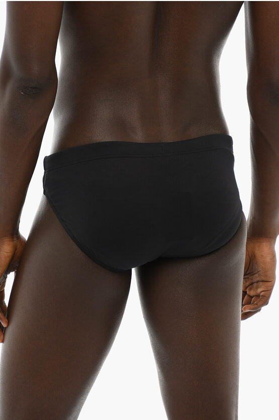 Armani Emporio Stretch Nylon Swim Brief With Embroidered Logo Men Glamood Outlet