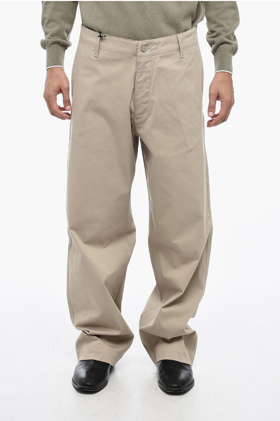 Armani Collezioni Emporio Stretchy Cotton Wide-leg Pants