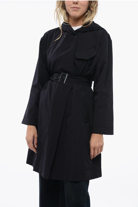 Armani Collezioni Emporio Tec Fabbric Trench With Belt