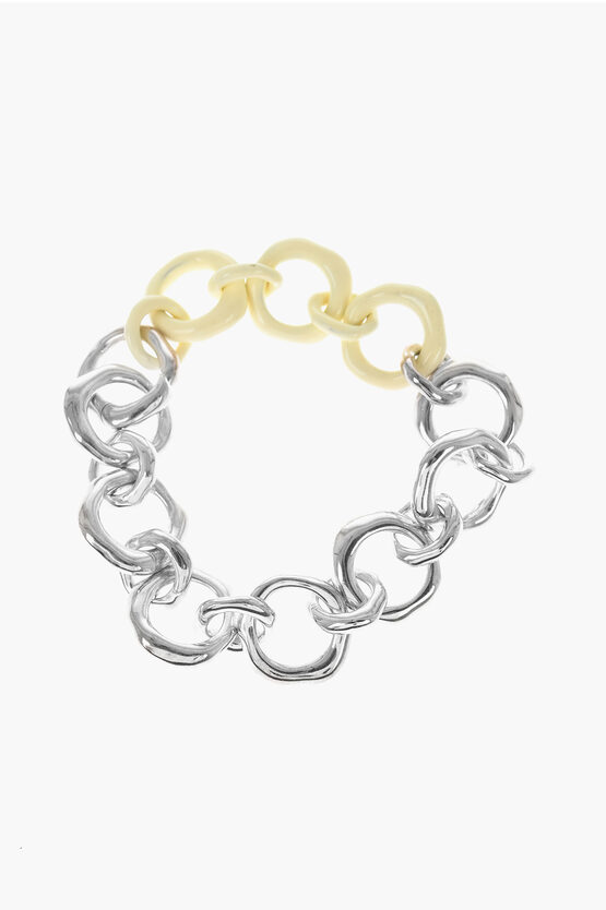 Jil Sander Enamelled Brass New Lightness Chain Bracelet