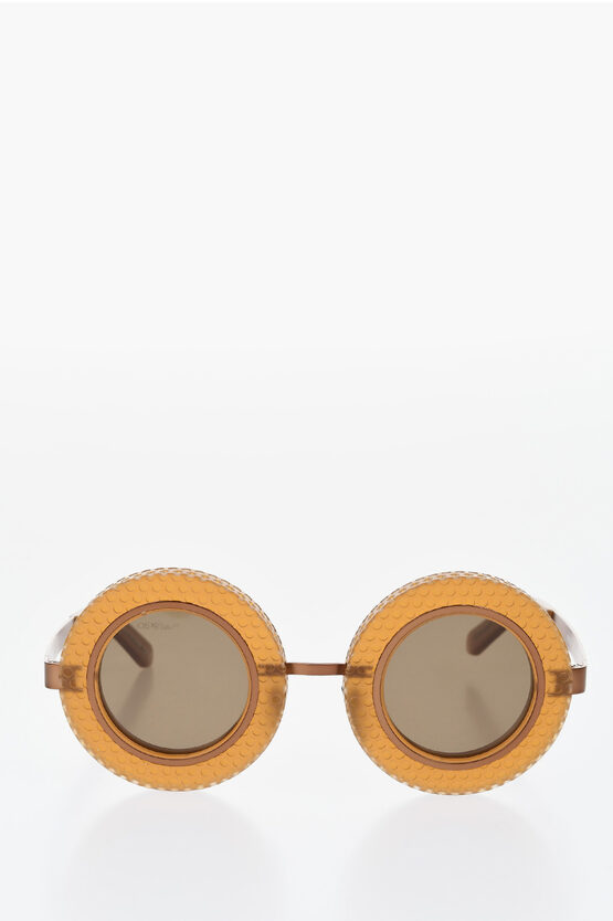 Off-white Engraved Details Chicago Round Sunglasses Grösse Unica