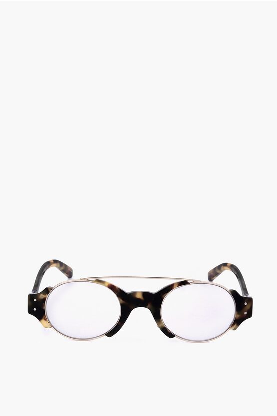 Linda Farrow Erdem Tortoiseshell Patterned Sunglasses With Metal Bridge