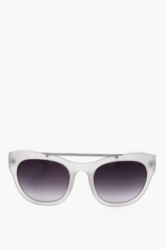 Linda Farrow Erdem Wayfarer Sunglasses With Metal Bridge
