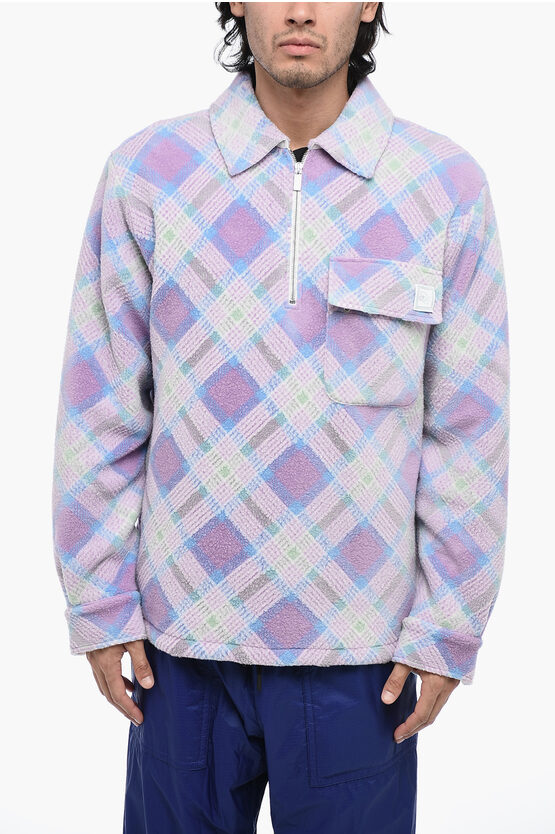 Shop Dior Erl Checkered Pile With Breast Pocket