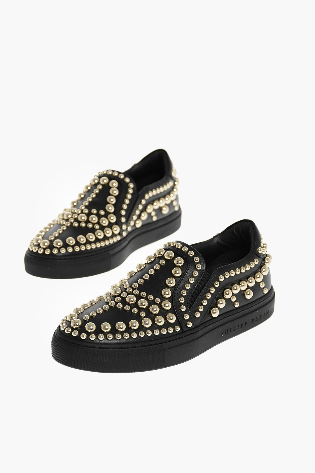 Philipp Plein ESR.1978 leather JADRIN slip on sneakers with studs damen Glamood Outlet