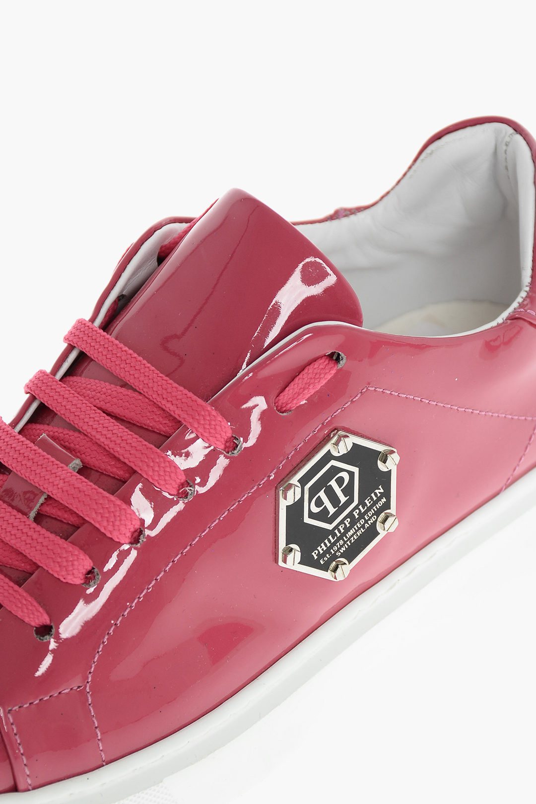 Vaderlijk ras Structureel Philipp Plein EST.1978 patent leather Low-Top Sneakers with rubber sole  women - Glamood Outlet