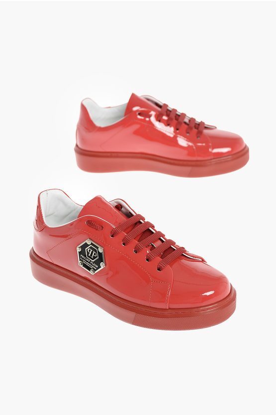 Philipp Plein patent leather sneakers women Glamood Outlet