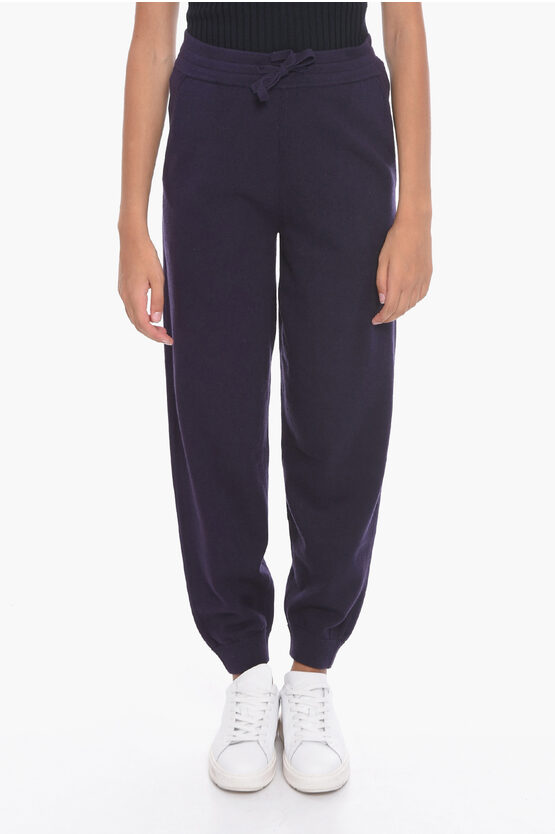 Isabel Marant Etoile Cotton-knitted Kira Joggers In Purple