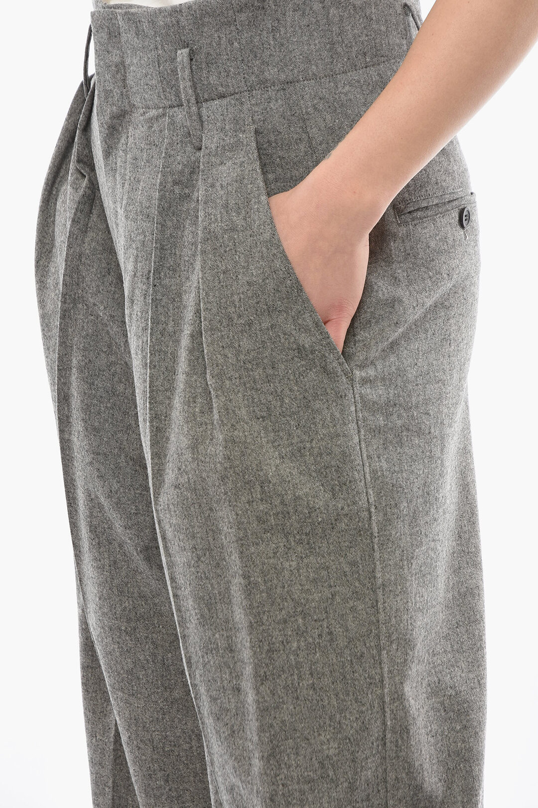 Isabel Marant ETOILE Double Pleat NILAGA Super High-waisted