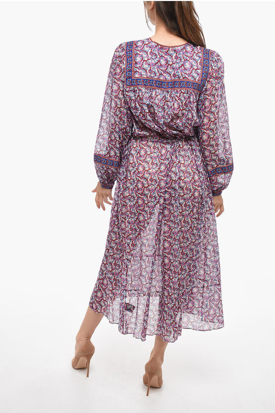 Isabel Marant ETOILE Ecrù Cotton GREILA Dress with Puffed Isabel Marant ETOILE Ecrù Cotton GREILA Dress with Puffed