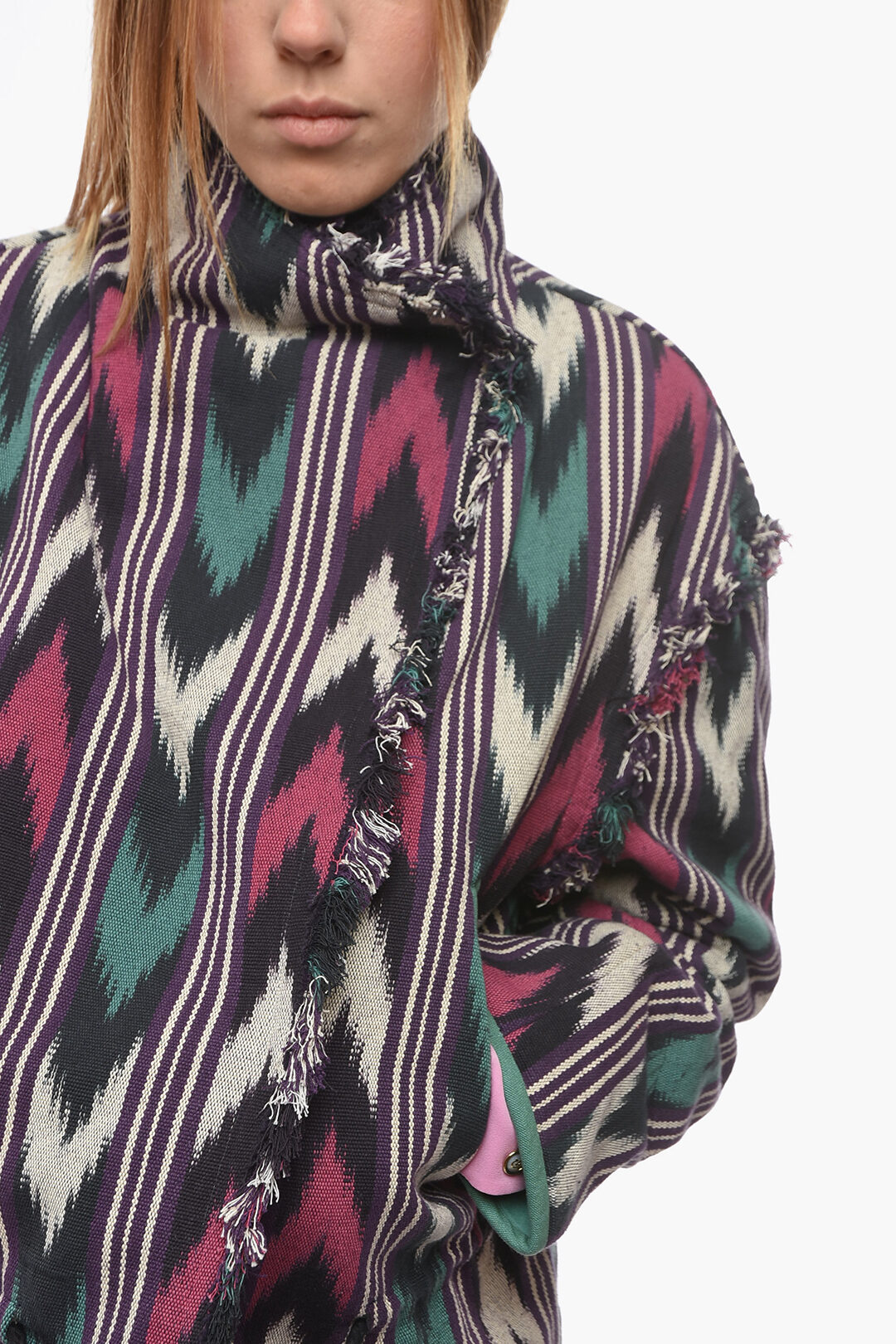 Isabel Marant Etoile Nilinda Fuzzy Jacket in Fuchsia | FWRD