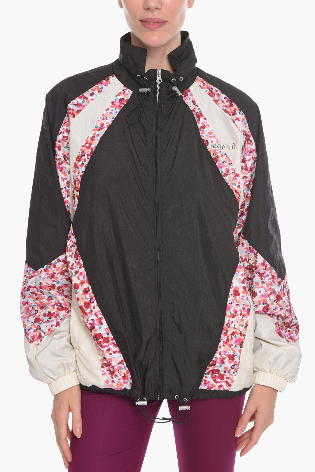 ETOILE Patchwork MIDAIAZI Jacket with Floral Pattern