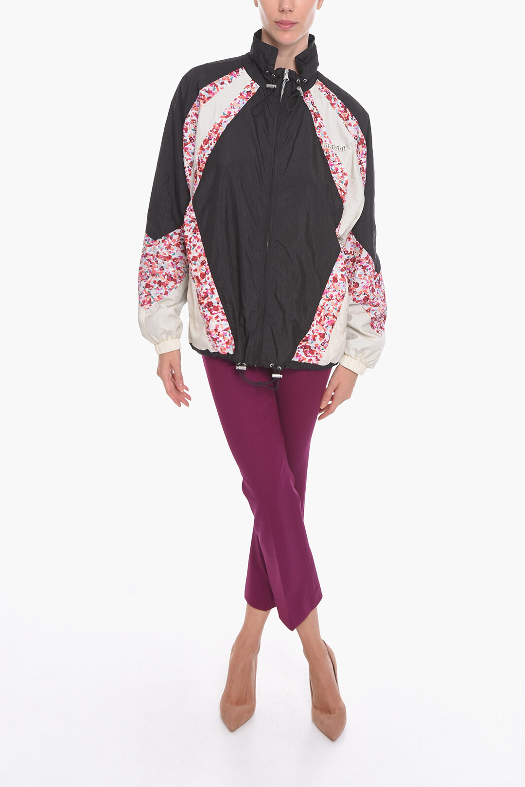 Isabel Marant ETOILE Patchwork MIDAIAZI Jacket with Floral Pattern