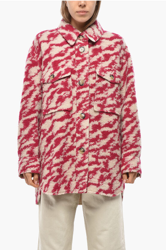 Isabel Marant Etoile Patterned Wool Harveli Overshirt